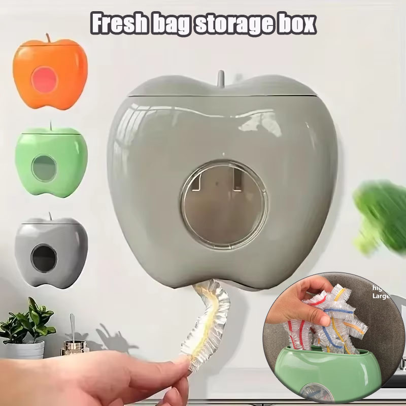Food Storage Meals - กล่องเก็บถุงใส่อาหารแบบใส 1 ชิ้น ป้องกันฝุ่น ดึงออกได้ สำหรับตู้เย็นและตู้เก็บของ