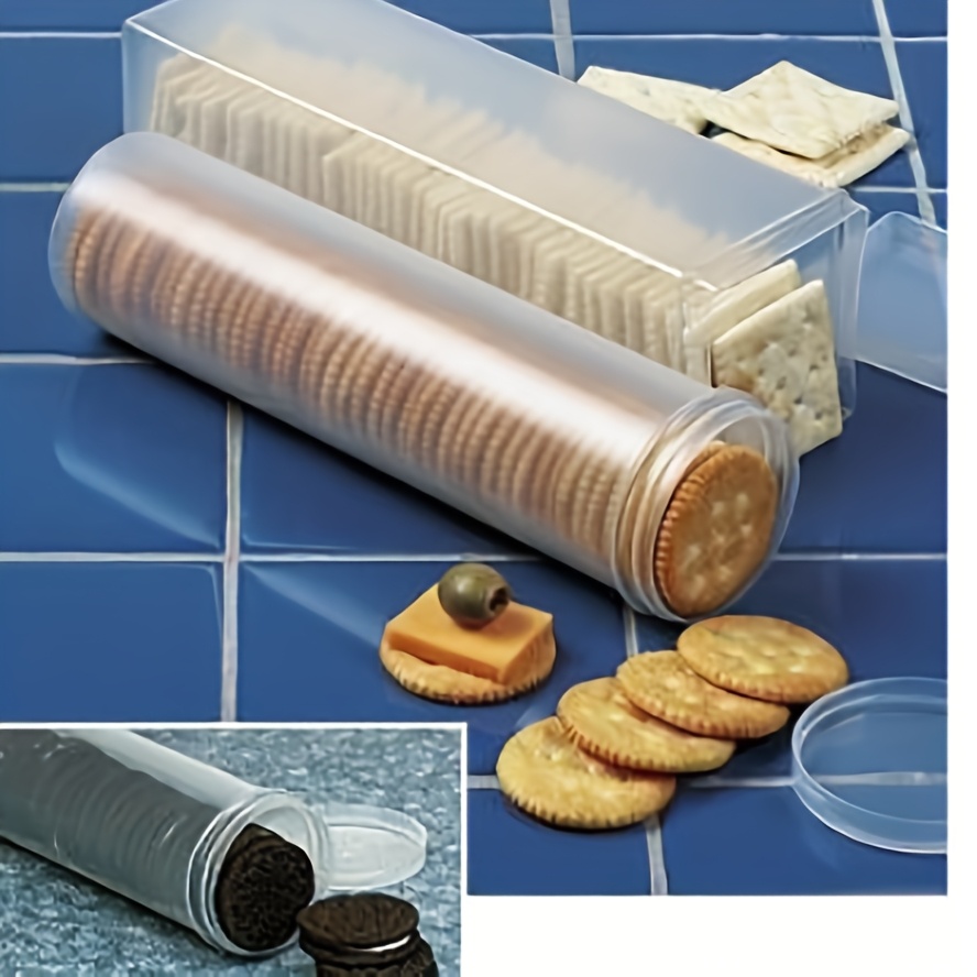 Food Storage With Dividers - กล่องเก็บอาหารทรงสี่เหลี่ยมใสแบบมีฝาปิด - กล่องจัดระเบียบในครัวแบบพลาสติกนำกลับมาใช้ใหม่ได้สำหรับพาสต้า บิสกิต ขนมขบเคี้ยว