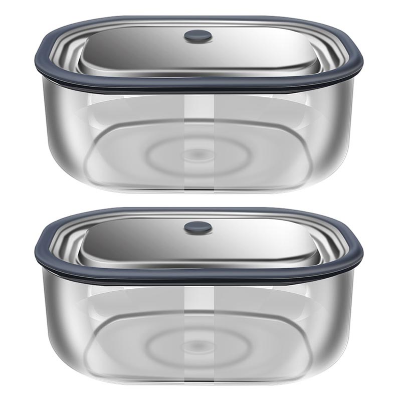 Food Storage Oven Safe - กล่องแก้วบอโรซิลิเกตทรงสี่เหลี่ยมผืนผ้าสูงสำหรับกล่องข้าวกลางวันเก็บความร้อนไมโครเวฟกล่องเก็บรักษากล่องอาหารกลางวันแบบปิดผนึกกรอบพร้อมฝาปิด