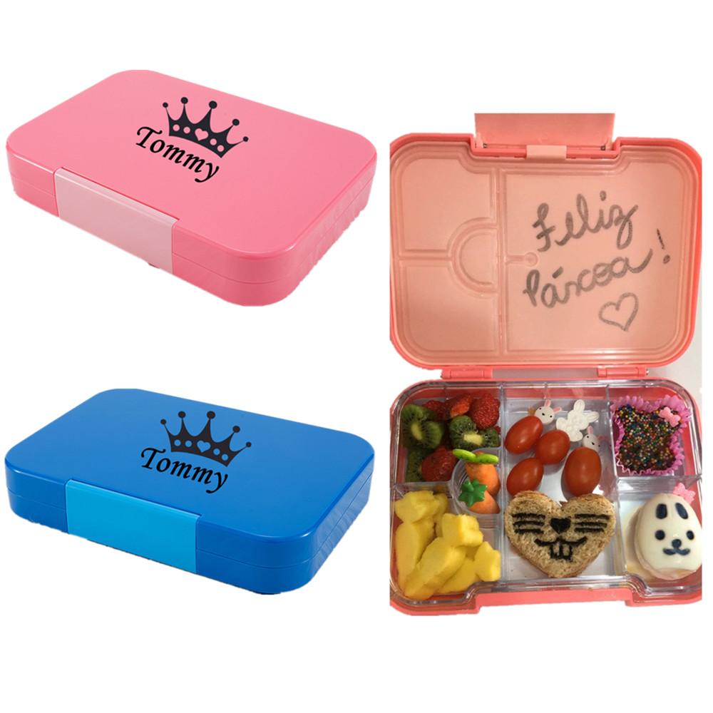 Food Storage Oven Safe - MIYOCAR ส่วนบุคคลๆชื่อกล่องอาหารกลางวัน6ช่องปรับได้เหมาะสำหรับขนาดชิ้นส่วน BPA-ไมโครเวฟเครื่องล้างจานอาหาร-ปลอดภัย
