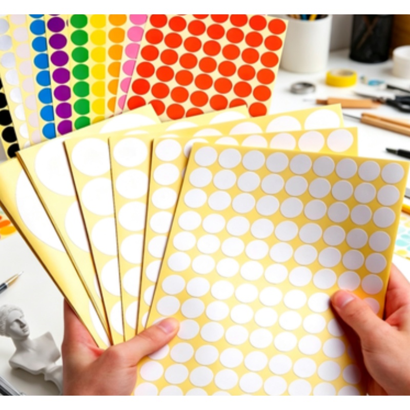 สติ๊กเกอร์จุดสี 16 สี สติ๊กเกอ - Food Storage Labels บทวิจารณ์และราคา