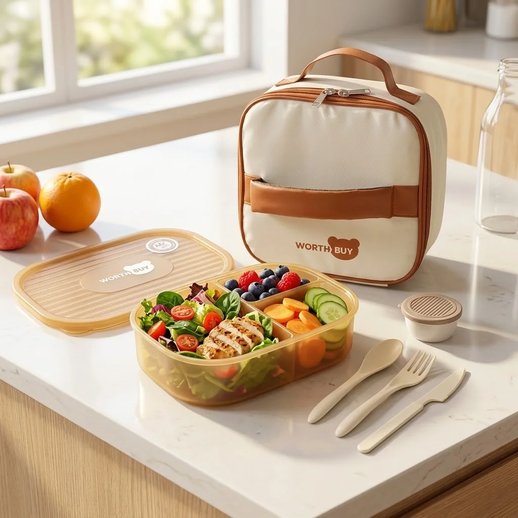 กล่องเบนโตะพลาสติกแบบถอดแยกได้ - Food Storage With Dividers บทวิจารณ์และราคา