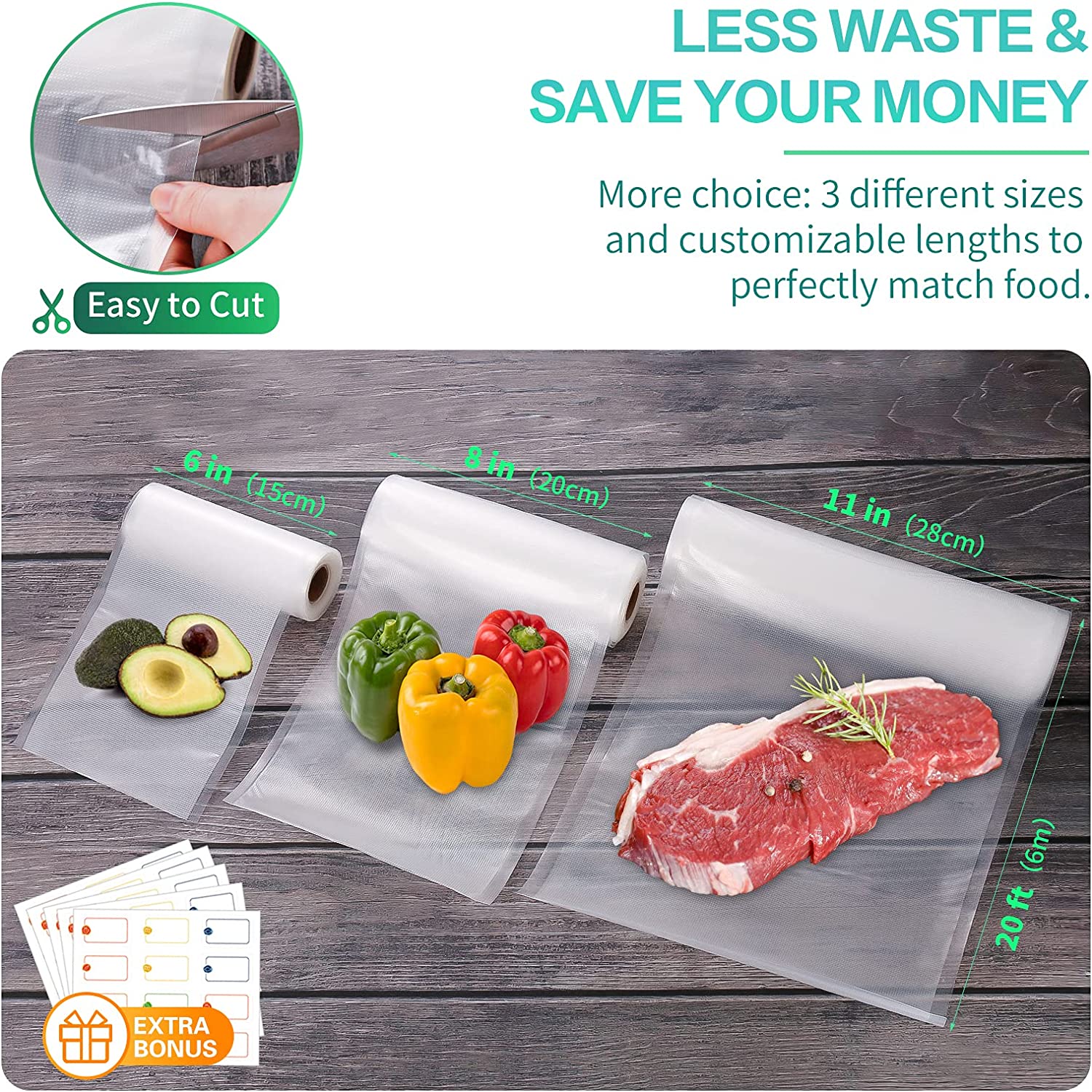 ถุงสำหรับเครื่องซีลสูญญากาศ ถุ - Food Storage Bag บทวิจารณ์และราคา