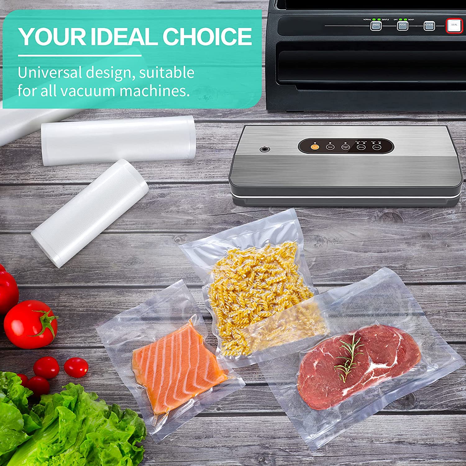 ถุงสำหรับเครื่องซีลสูญญากาศ ถุ - Food Storage Bag บทวิจารณ์และราคา