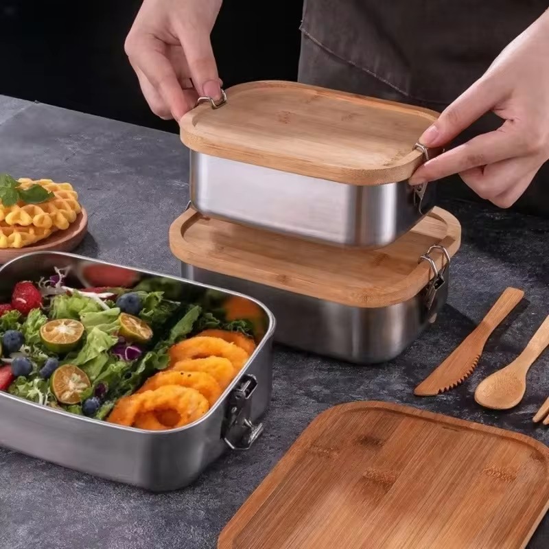 กล่องอาหารกลางวันสแตนเลส 304 ท - Food Storage Meals บทวิจารณ์และราคา