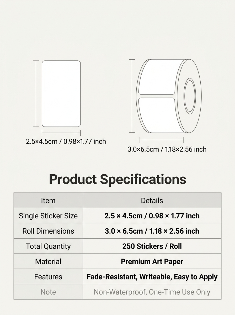 250 PCS/ม้วนชื่อเก็บหนังสือจํา - Food Storage Labels บทวิจารณ์และราคา