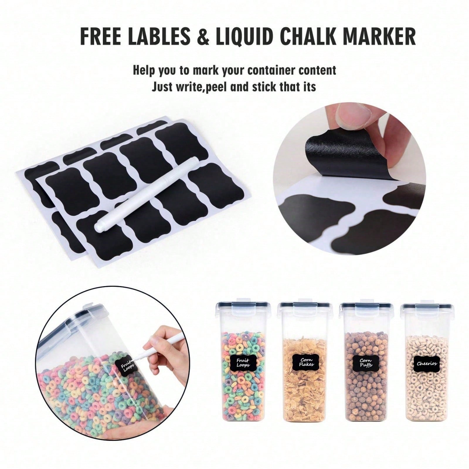ชุด 4 ชิ้น กล่องเก็บอาหารแห้งแ - Food Storage Meals บทวิจารณ์และราคา