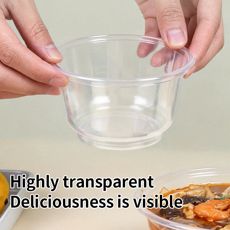 ชามพลาสติกใสแบบใช้แล้วทิ้ง ทนท - Food Storage Meals บทวิจารณ์และราคา