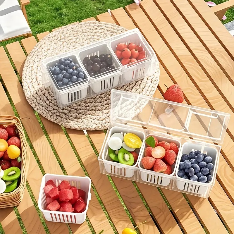 กล่องเก็บอาหารแบบช่องใส่ 1 ชิ้ - Food Storage With Dividers บทวิจารณ์และราคา