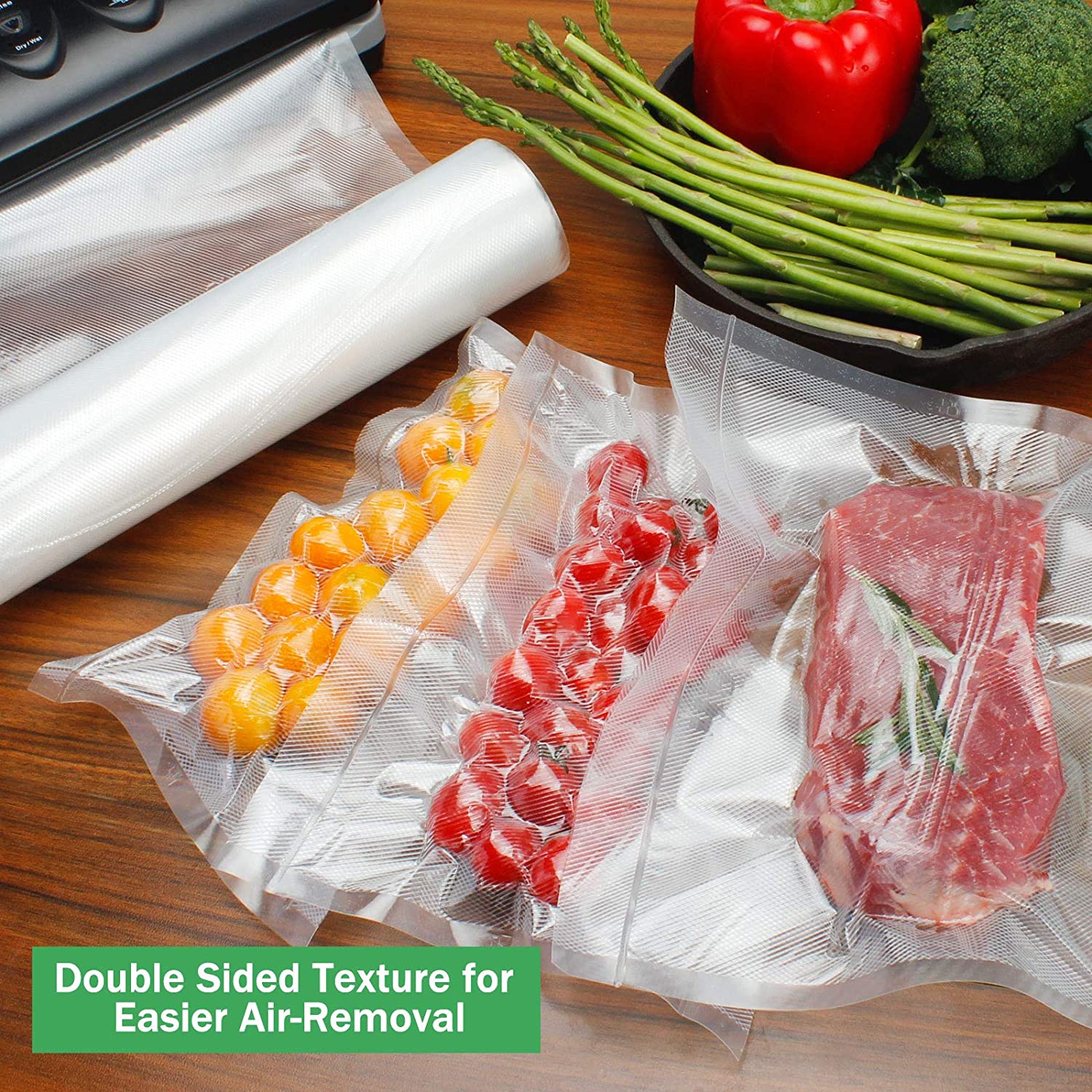 ถุงสูญญากาศสําหรับอาหาร ถุงเก็ - Food Storage Bag บทวิจารณ์และราคา