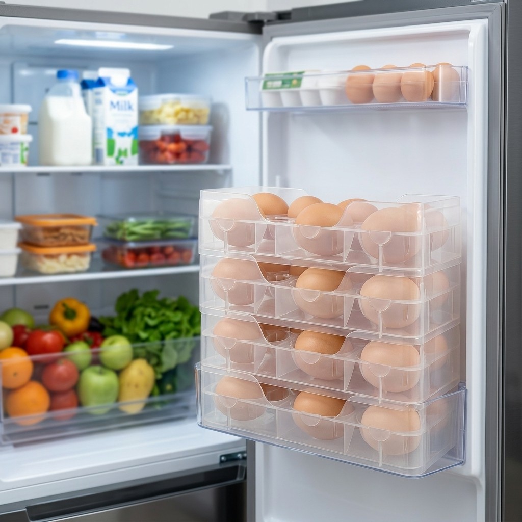 ที่วางไข่แบบซ้อนกันได้ กล่องเก - Food Storage With Dividers บทวิจารณ์และราคา