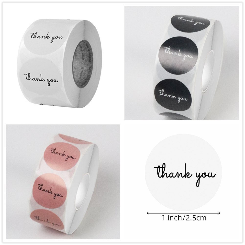 สติกเกอร์ขอบคุณ 500 ชิ้น ม้วน  - Food Storage Labels บทวิจารณ์และราคา