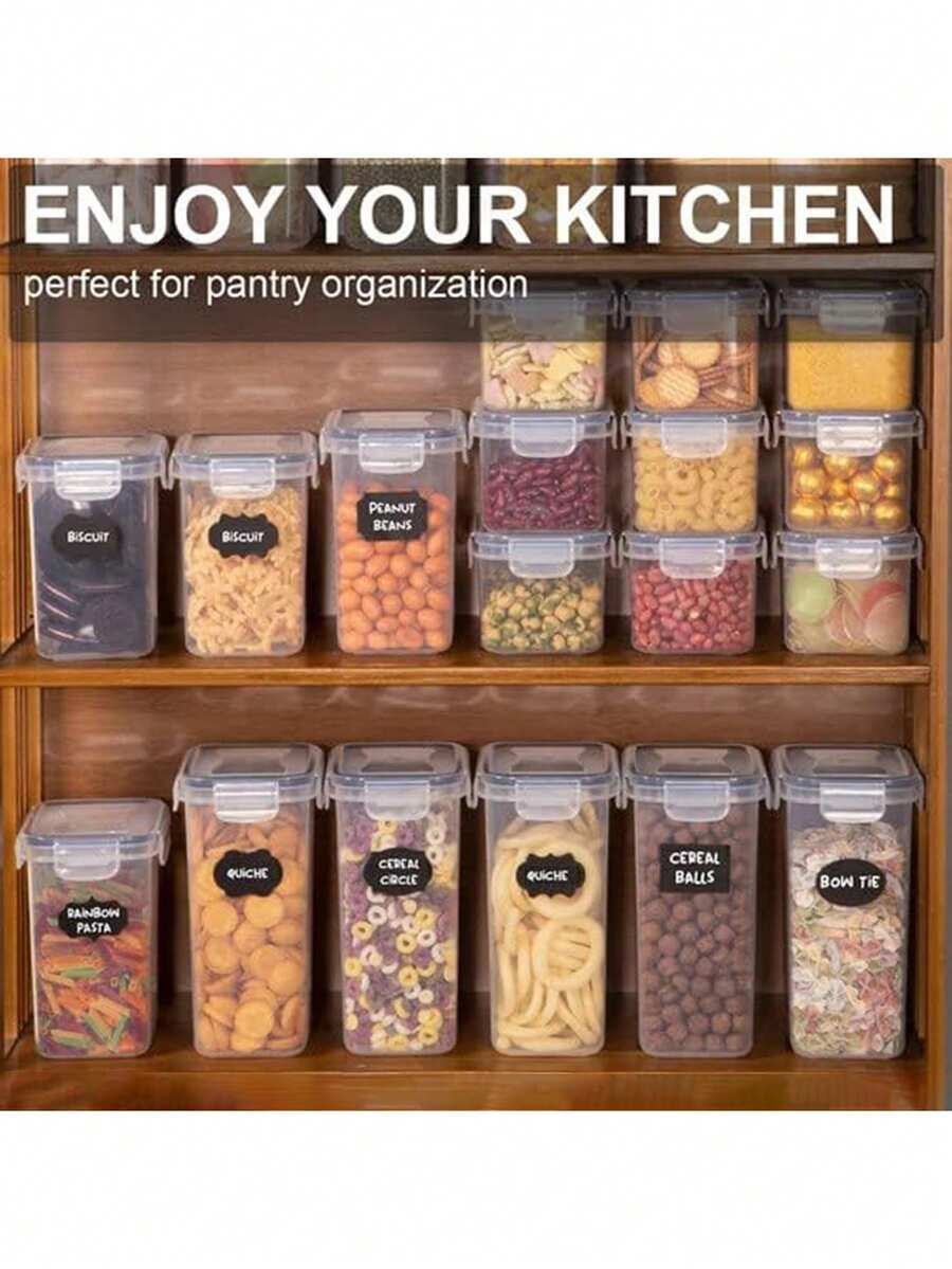 ชุดกล่องเก็บอาหารแบบปิดสนิท 24 - Food Storage Labels บทวิจารณ์และราคา