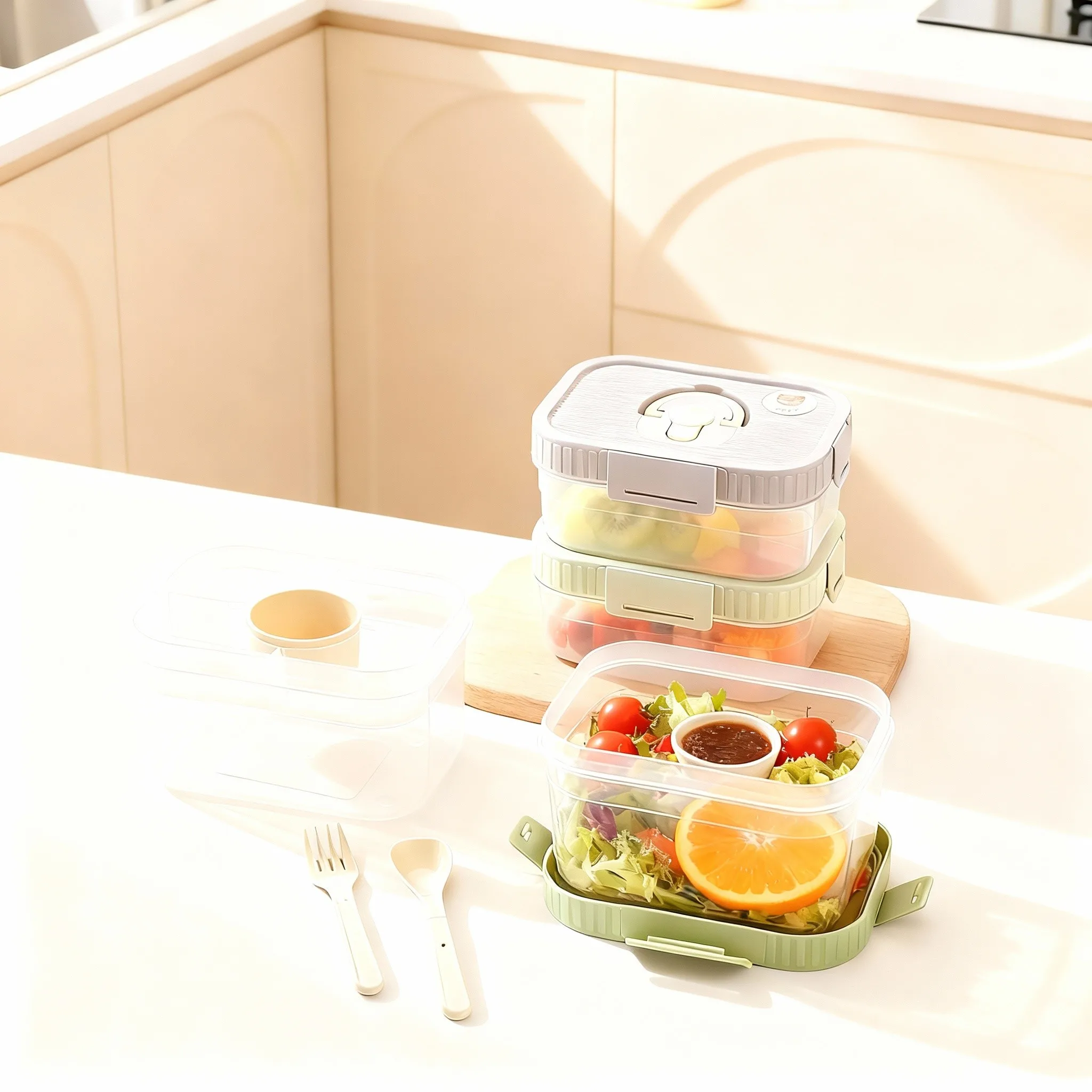 กล่องอาหารกลางวันพลาสติกแบบพกพ - Food Storage Oven Safe บทวิจารณ์และราคา