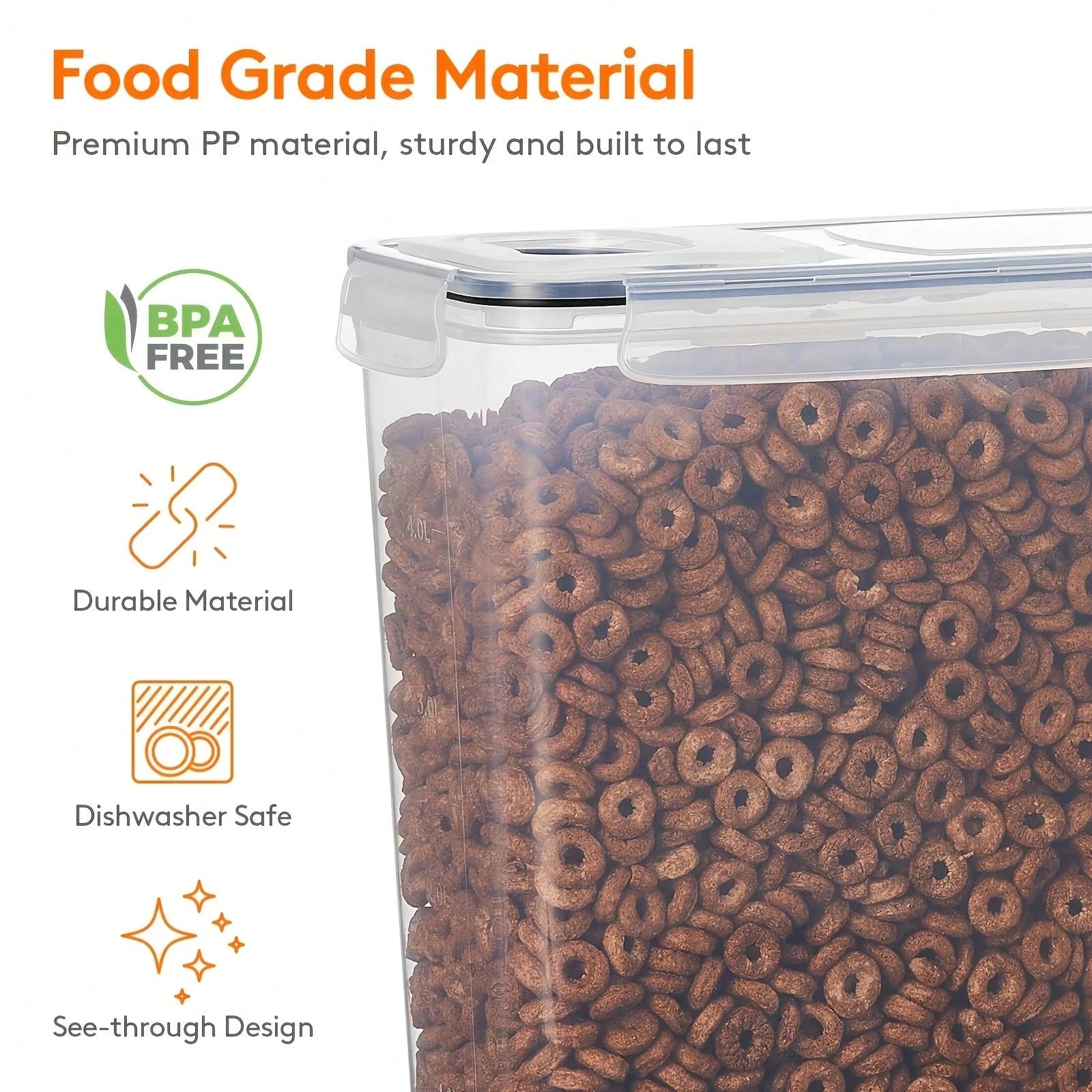 กล่องเก็บอาหารแบบปิดสนิทพร้อมฝ - Food Storage Labels บทวิจารณ์และราคา