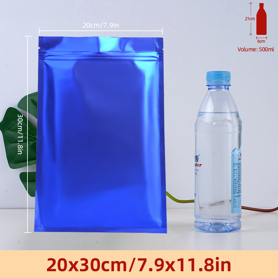 100 ชิ้น ถุงซิปฟอยล์สีน้ำเงินด - Food Storage Bag บทวิจารณ์และราคา