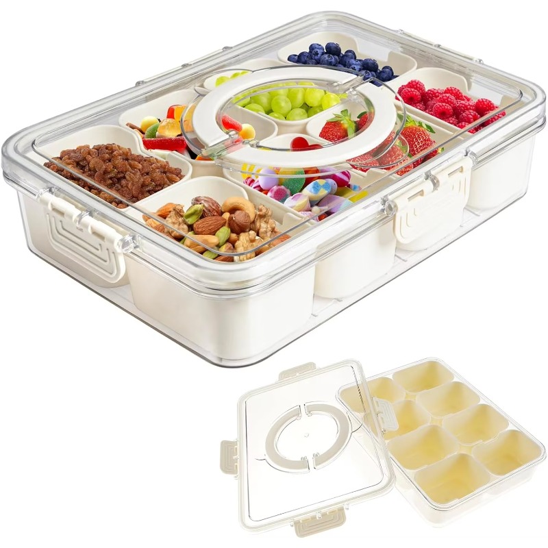 กล่องพลาสติก PET สำหรับใช้ในคร - Food Storage With Dividers บทวิจารณ์และราคา